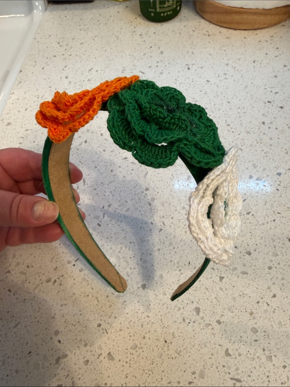 Handmade Irish Crochet Flower head band